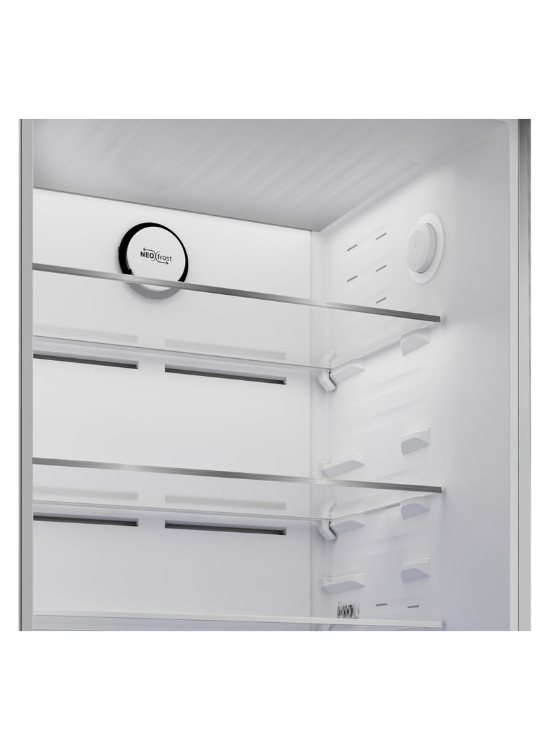 Beko - Beko No Frost Refrigerators - 406 Liters Net - Top Freezer - Dual Cooling - Pro Smart Inverter Compressor - 70 cm Width - Harvest Fresh Technology RDNE455M20XBIDEG Brushed Silver - Image 1