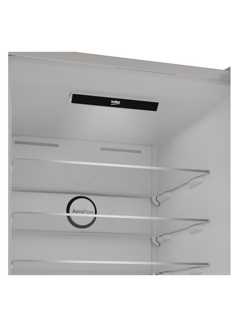 Beko - Beko No Frost Refrigerator - Combi (Bottom Freezer) - 490 Liters Net Capacity - Pro Smart Inveter Compressor - Harvest Fresh Technology B5RCNE565HXPE Titanium Inox - Image 1