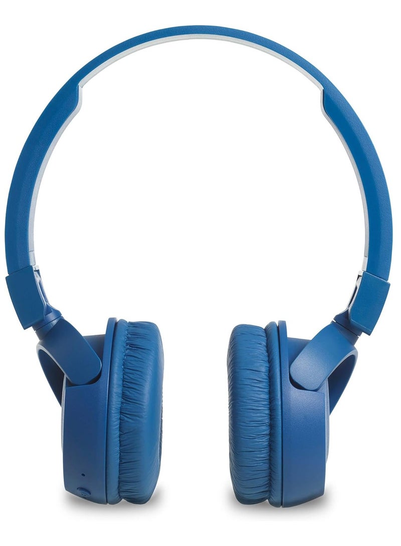 JBL Wireless On Ear Headphones T460BT with Mic, Pure Bass, Portable, Lightweight & Flat Foldable, Voice Assistant Support for Mobiles Blue - Image 2