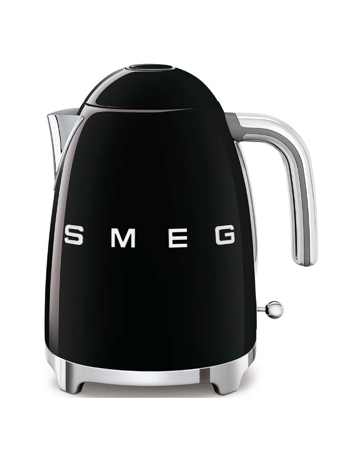 smeg 50's Retro Style Aesthetic Electric Kettle 1.7 L 2500 W KLF03BLUK/AU black/silver  - Image 1