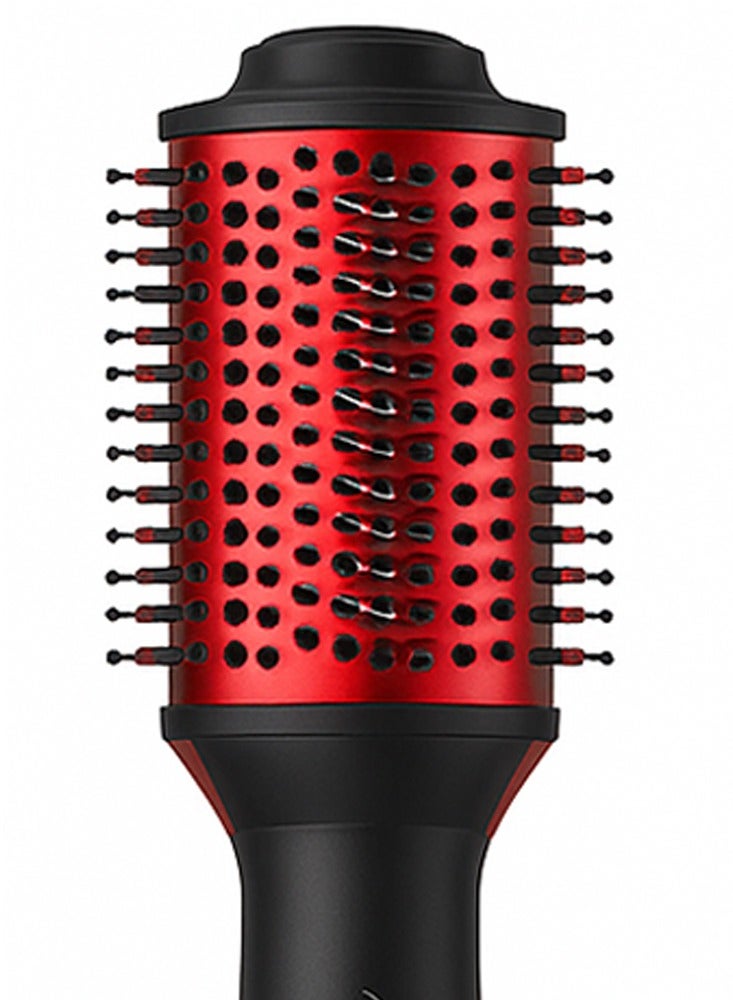 VGR - 3 in 1 Hot Hair Styling Brush V-415, Drying, Straightening and Curling Hair, Wide Head with Smartly Distributed Teeth for Smooth Combing, Balanced Heat Distribution, Suitable for All Hair Types, Whether Fine, Thick or Wavy, Suitable for Home Use RED - Image 1