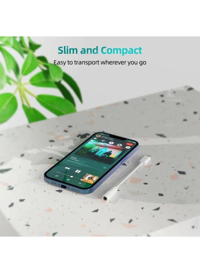 تشوتيك Lightning to 3.5mm Audio Jack AUX005 white - Image 5