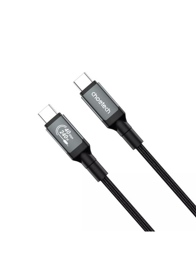 USB-C to USB-C 240W Super Fast Speed USB 4.0 Gen3 Charging & data Cable 5A, 1.2M Gray