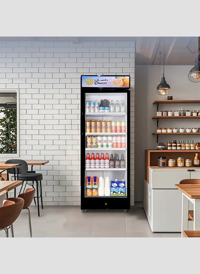 دانسات Display Refrigerator - 13.4 ft - 380 L - Black - DAN380SC 380 L 12 W DAN380SC Black  - Image 5