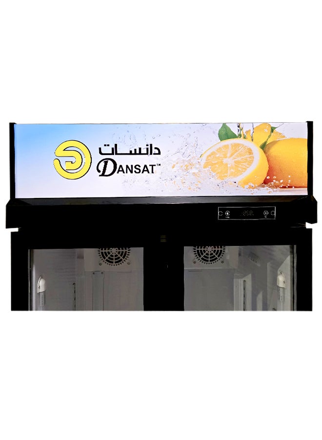 دانسات Double Door Display Refrigerator - 19.8 Feet 560 L 12 W DAN560SC Black  - Image 3