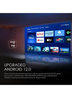 وونكت Pro Smart Android 12.0 Projector With 150 Inch Projector Screen 4K FHD 1080P,1200 ANSI [Auto Focus/Auto Keystone]Wifi 6 BT 5.0 [Fully Sealed] PROJ-WO-103-AN_SCR-05 black  - Image 5