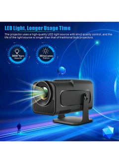 وونكت Mini Andorid Projector With 100" Projector Screen,300 Lumens with WiFi 6,Auto Keystone 180 Degree Rotation Outdoor Video Projector PROJ-WO-88-AN_SCR-03 black  - Image 5
