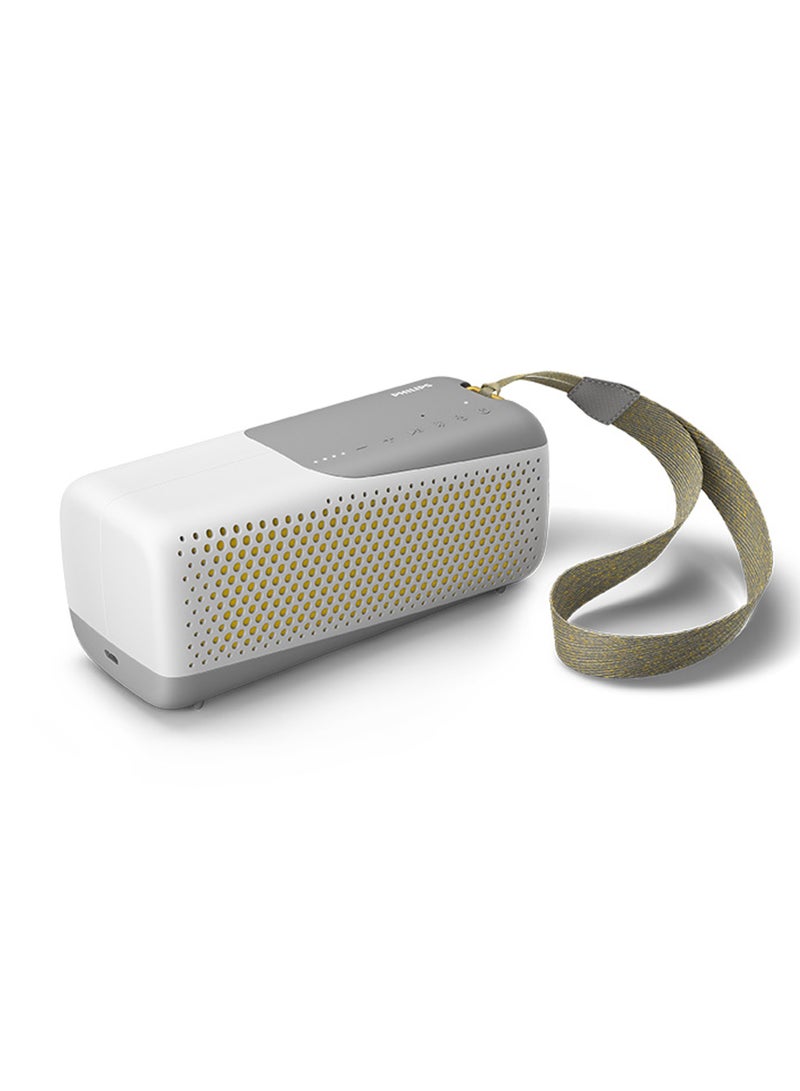 فيليبس Bluetooth Speaker, 10W Stereo Sound, Bluetooth 5, IP67, Waterproof, 12-Hour Playtime, Bold Bass, Wireless Stereo Playing, Ideal for Home, Outdoors White - Image 1