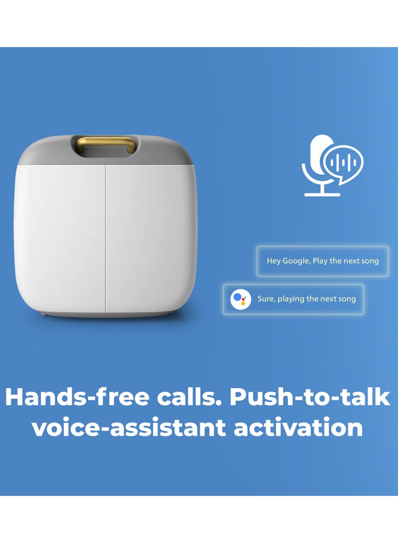 فيليبس Bluetooth Speaker, 10W Stereo Sound, Bluetooth 5, IP67, Waterproof, 12-Hour Playtime, Bold Bass, Wireless Stereo Playing, Ideal for Home, Outdoors White - Image 5