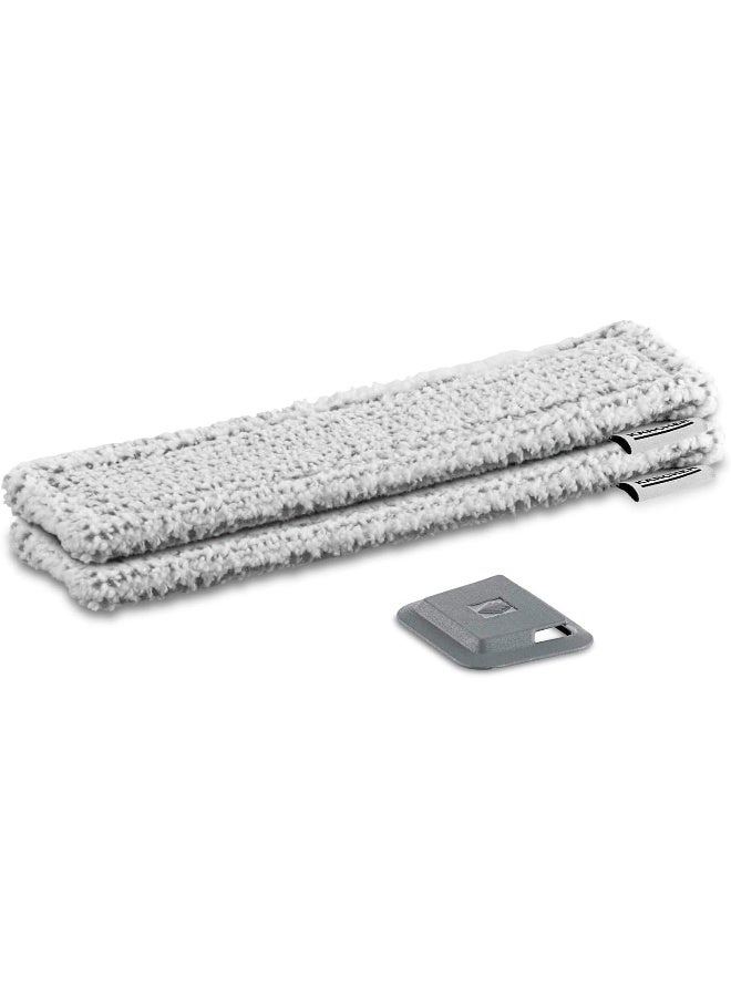 KARCHER Microfiber Pads for WindowVac Trigger Outdoor, Grey Grey  - Image 1