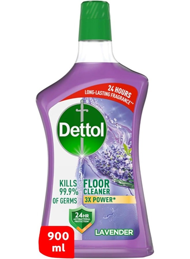 ديتول Lavender Antibacterial Power Floor Cleaner With 3 Times Powerful Purple 900ml  - Image 1