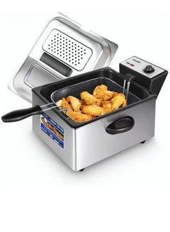 ترموستات قابل للتعديل للمقلاة الكهربائية العميقة 6 L 2400 W SF-1004 فضي