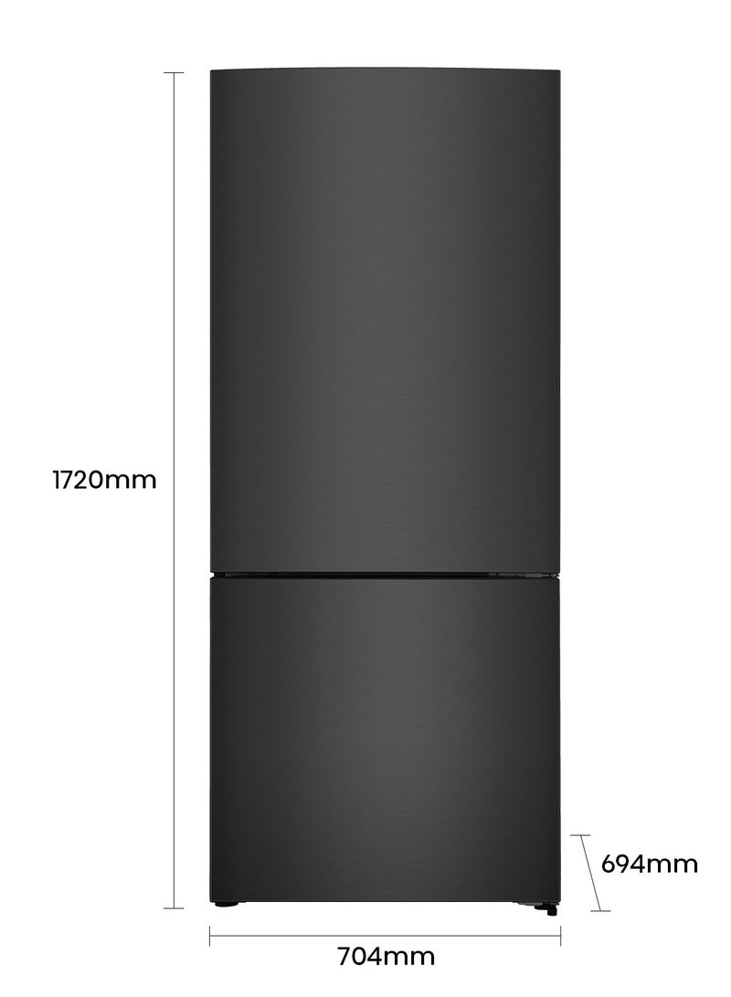 هايسنس Hisense Bottom Mount Refrigerator  Multi Air Flow, No Frost, Silent Operation Reversible Door Lighting, LED Interior Light Ultra-Fast Freezing 424 kW RB15N6FBX1 black  - Image 2