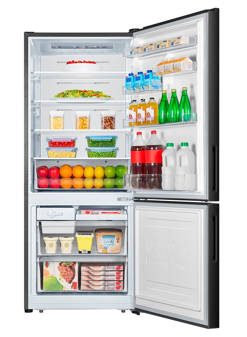 هايسنس Hisense Bottom Mount Refrigerator  Multi Air Flow, No Frost, Silent Operation Reversible Door Lighting, LED Interior Light Ultra-Fast Freezing 424 kW RB15N6FBX1 black  - Image 3
