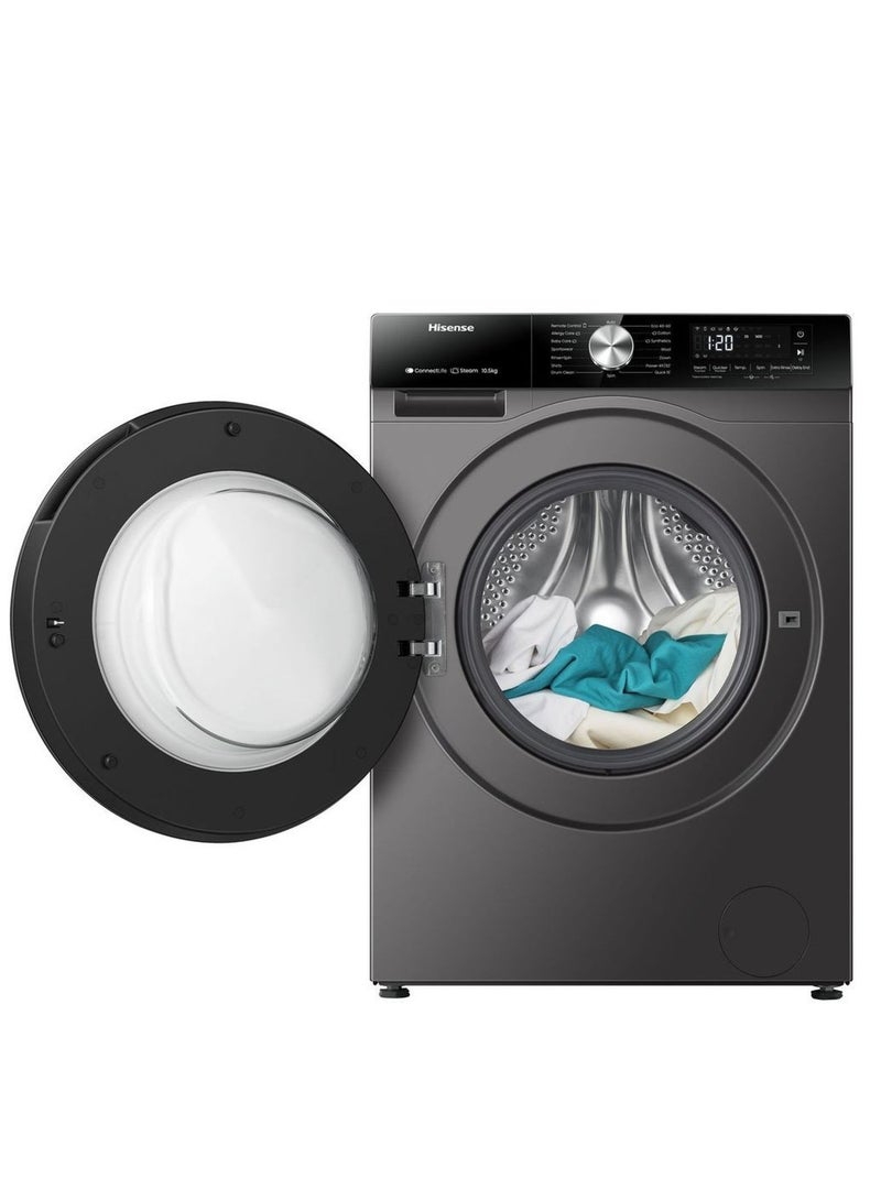 هايسنس Hisense Front Load Washer 10.5 kg WF3S1043BT WF3S1043BT Titanium Grey  - Image 3