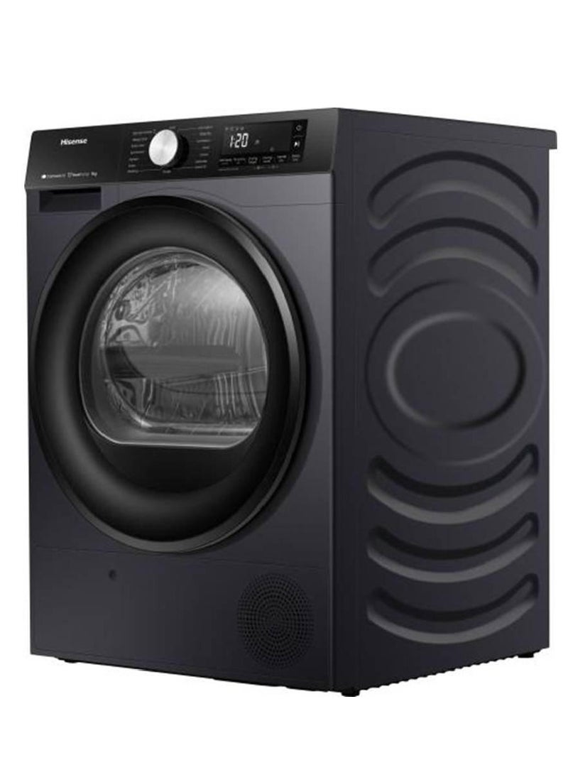 هايسنس Hisense Front Load Dryer 9 kg DH3S902BT DH3S902BT Titanium Black  - Image 4
