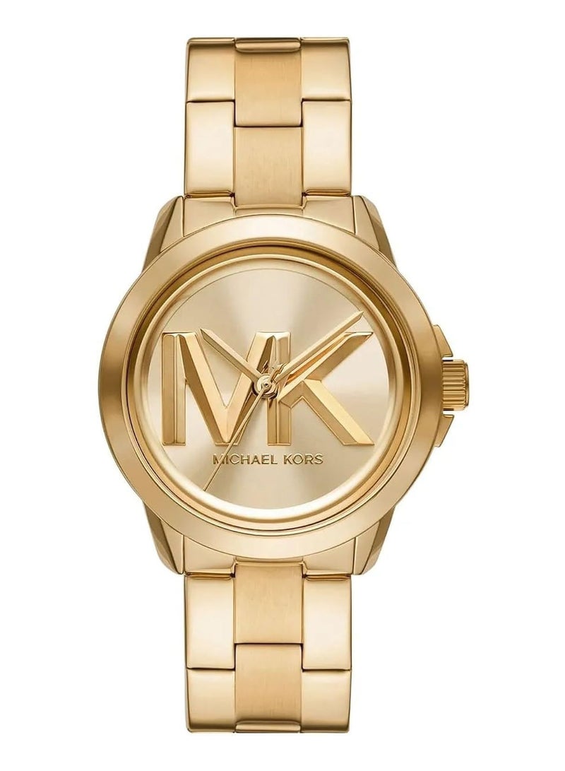 Michael Kors Women's Women's Bryn with Mk Logo Analog Gold Tone Wrist Watch - MK7317  - Image 1