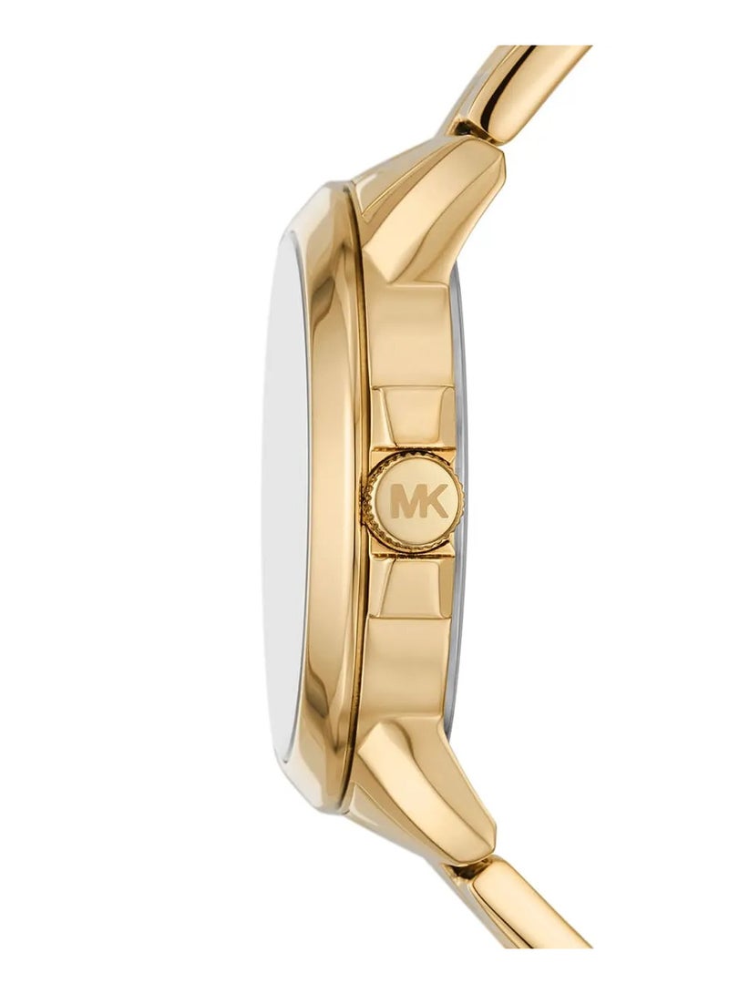 Michael Kors Women's Women's Bryn with Mk Logo Analog Gold Tone Wrist Watch - MK7317  - Image 2