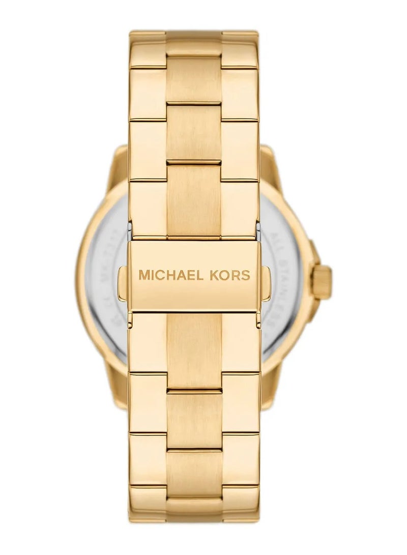 Michael Kors Women's Women's Bryn with Mk Logo Analog Gold Tone Wrist Watch - MK7317  - Image 3