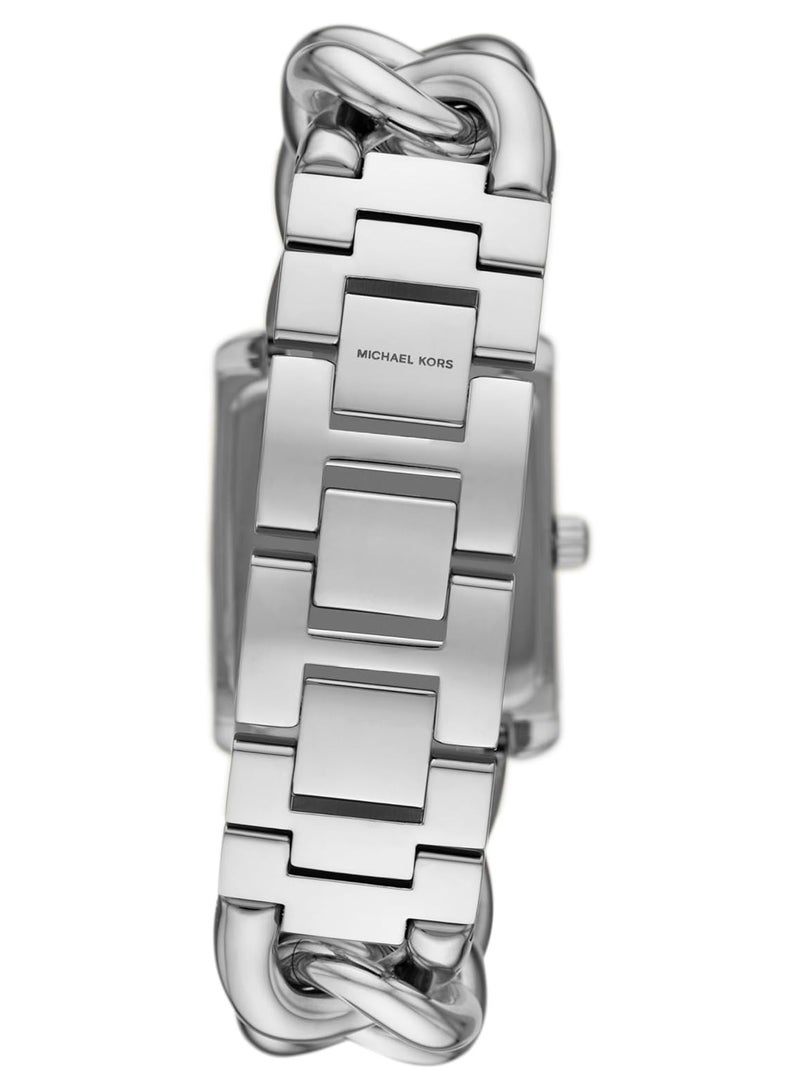 Michael Kors Women's Emery Analog White Dial Silver Tone Women's Watch - MK7348  - Image 4