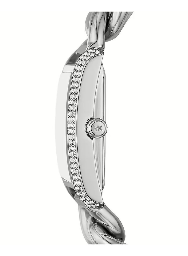 Michael Kors Women's Emery Analog White Dial Silver Tone Women's Watch - MK7348  - Image 2