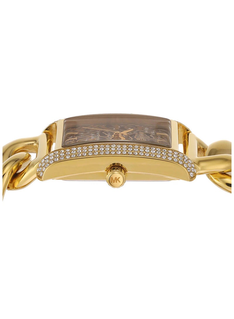 مايكل كورس Women's Emery Analog Multicolour Dial Gold Tone Women's Watch - MK7437 - Image 4