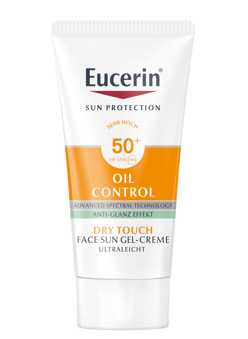 Beauty Gift Eucerin Mini Face sun Gel Creme Oil Control Dry Touch Spf50+ 20ml 