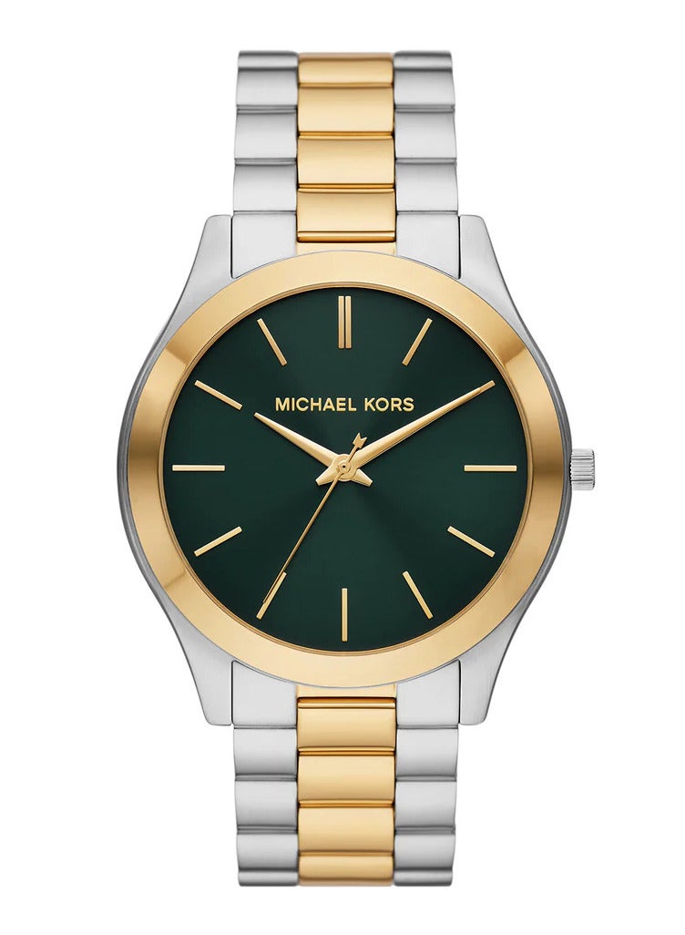 Michael Kors Men's Men's Slim Runway Three-Hand Two-Tone Stainless Steel Watch - MK9149  - Image 1