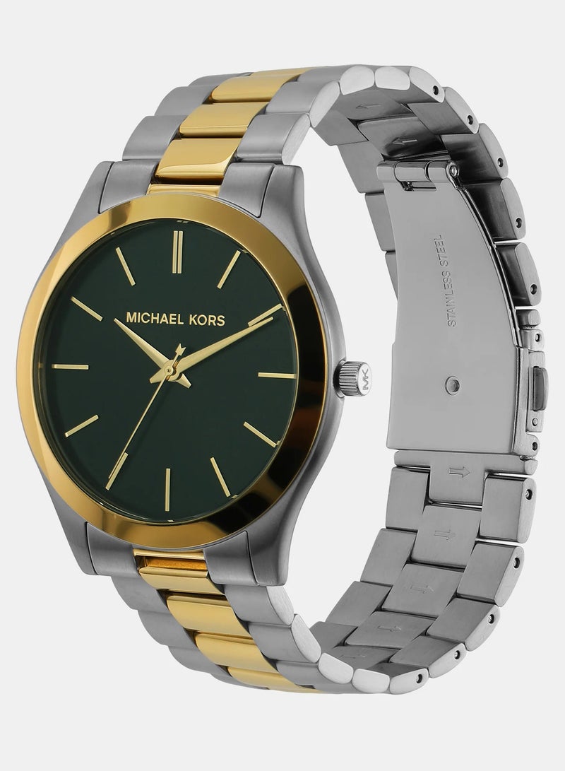Michael Kors Men's Men's Slim Runway Three-Hand Two-Tone Stainless Steel Watch - MK9149  - Image 3