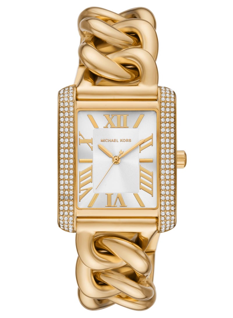 Michael Kors Women's Emery Analog White Dial Gold Tone Women's Watch - MK7300  - Image 1