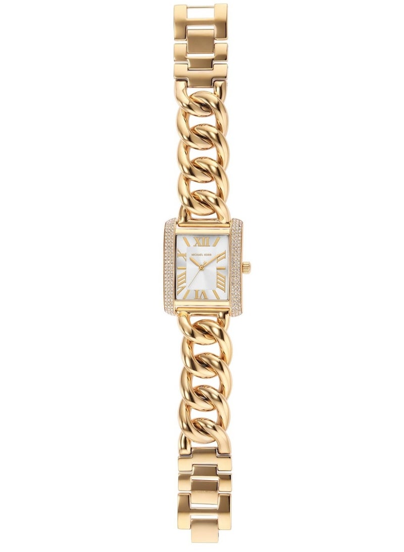 Michael Kors Women's Emery Analog White Dial Gold Tone Women's Watch - MK7300  - Image 5