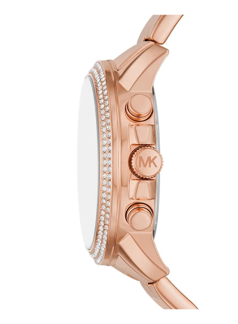 Michael Kors Women's Women's Bryn Pavé Quartz Rose Gold Dial Rose Gold Steel Strap Watch - MK7200 - Image 2