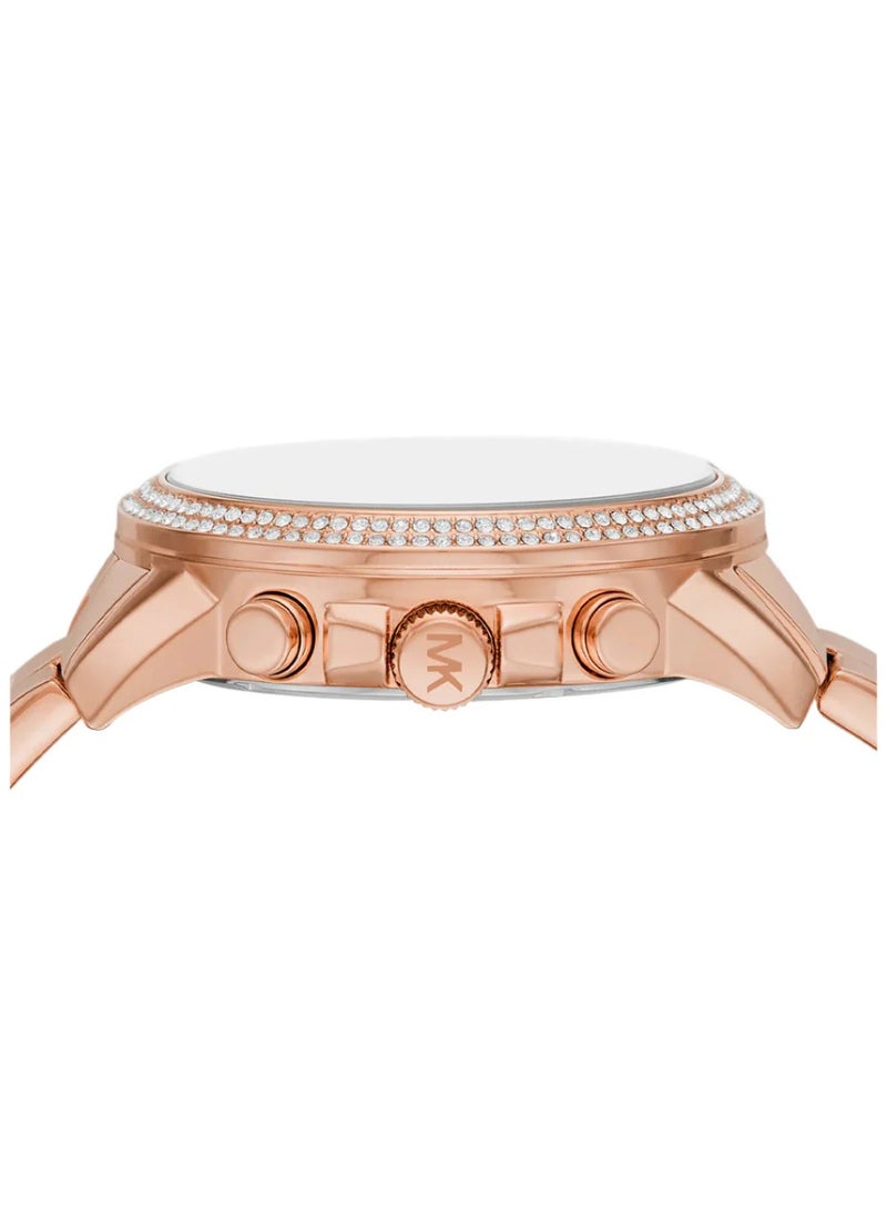Michael Kors Women's Women's Bryn Pavé Quartz Rose Gold Dial Rose Gold Steel Strap Watch - MK7200 - Image 3