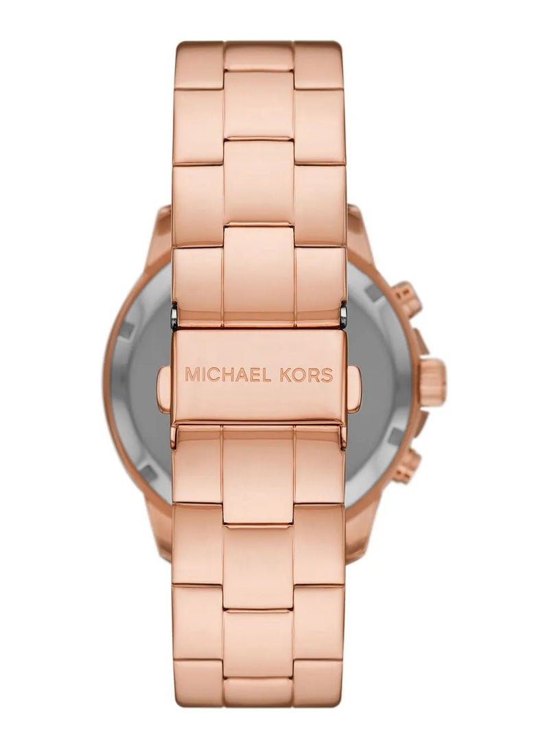 Michael Kors Women's Women's Bryn Pavé Quartz Rose Gold Dial Rose Gold Steel Strap Watch - MK7200 - Image 4