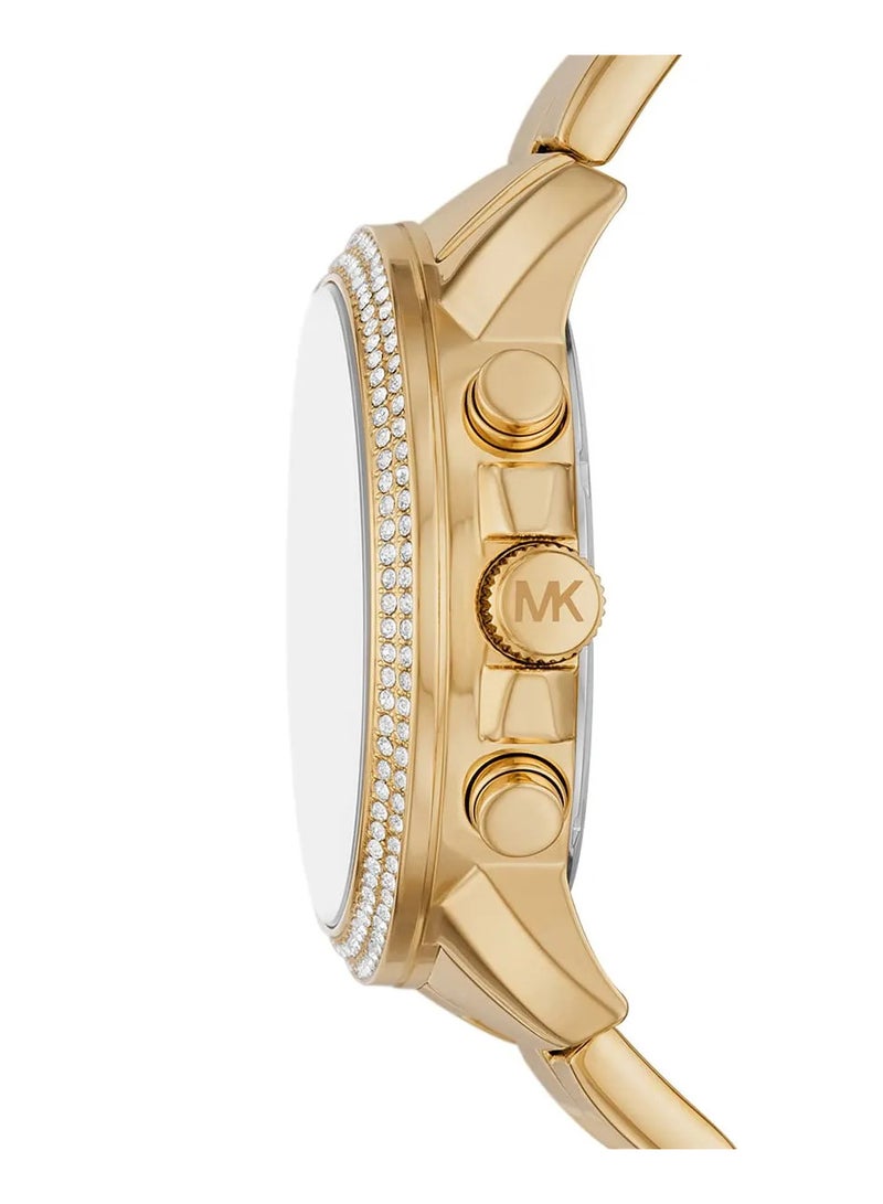 Michael Kors Women's Women's Bryn Pavé Quartz Gold Dial Gold Steel Strap Watch - MK7199 - Image 2