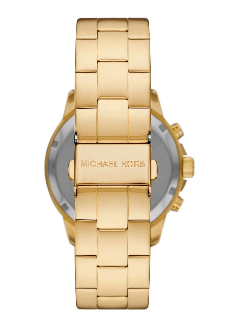Michael Kors Women's Women's Bryn Pavé Quartz Gold Dial Gold Steel Strap Watch - MK7199 - Image 3