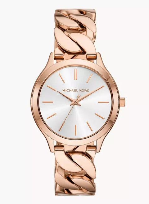 Women's Women's Runway Three-Hand, Rose Gold-Tone Stainless Steel Watch - MK7473