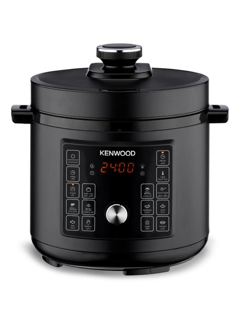 Electric Pressure Cooker 6L Smart Steam Pot 16-in-1 Multifunctional Programmable Multicooker, Steamer, Rice Cooker, Slow Cooker, Saute Pot, Soup, Yogurt, Cake & More 6 L 1000 W PCM90.000BK Black