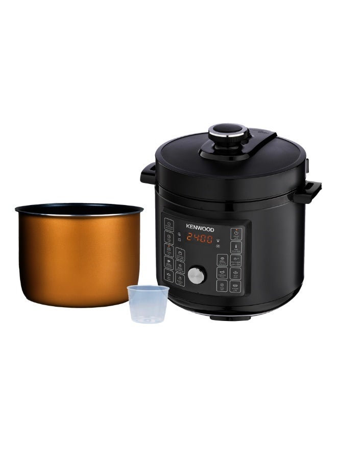 Electric Pressure Cooker 6L Smart Steam Pot 16-in-1 Multifunctional Programmable Multicooker, Steamer, Rice Cooker, Slow Cooker, Saute Pot, Soup, Yogurt, Cake & More 6 L 1000 W PCM90.000BK Black