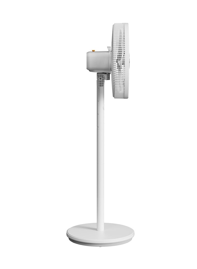 Deerma High-Power Pedestal Floor Fan with Biomimetic Blades, Wide-Angle Oscillation, 2-Layer Wind Concentration Mesh, 4 Height Levels, Touch Controls & 3-Speed Settings – Quiet & Energy-Efficient Floor Fan for Home or Office 50 W DEM-FD11W White  - Image 2