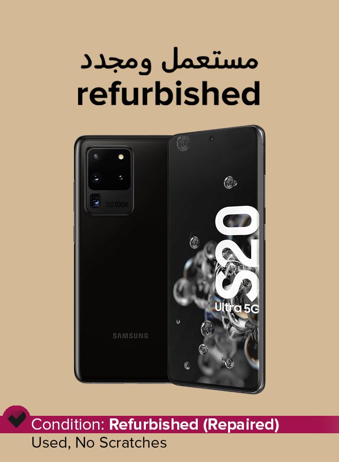 Samsung Refurbished - Galaxy S20 Ultra 5G 128GB 12GB RAM Cosmic Black - International Version - Image 1