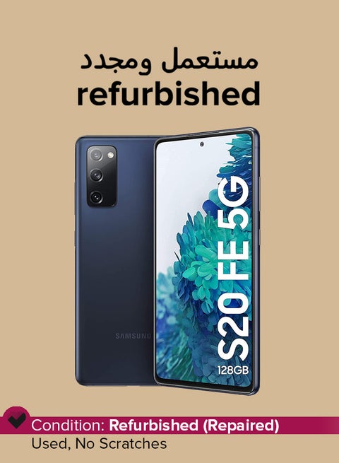 Refurbished - Galaxy S20 fe 5G 128GB 6GB RAM Dual SIM Cloud Navy - International Version