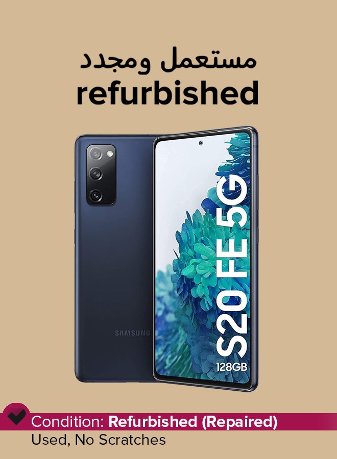 Refurbished - Galaxy S20 fe 5G 128GB 6GB RAM Dual SIM Cloud Navy - International Version