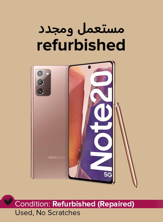 Samsung Refurbished - Galaxy Note 20 5G 128GB 8GB RAM Mystic Bronze - International Version - Image 1