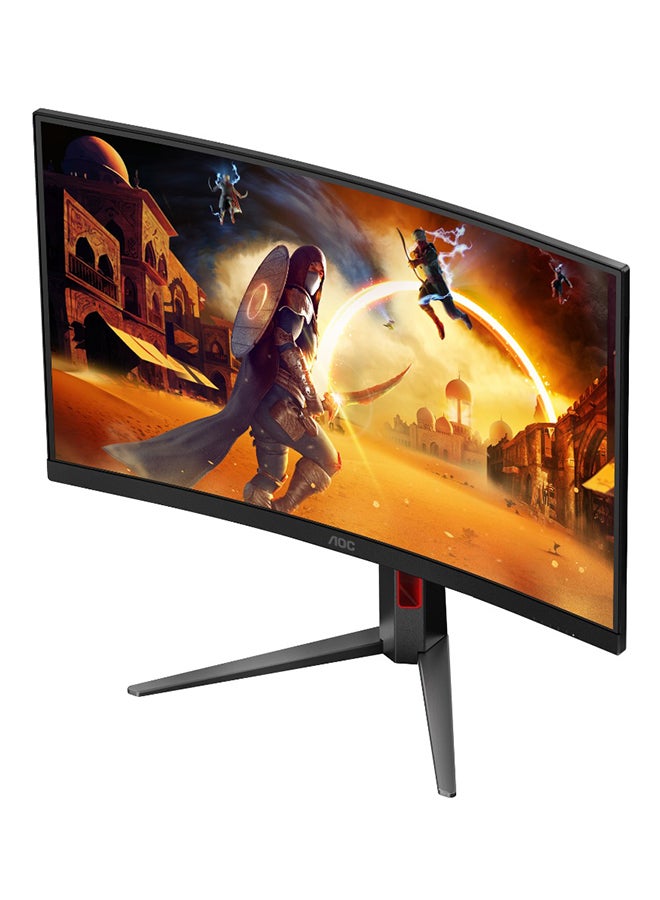 AOC Renewed - 27-Inch Curved Gaming Monitor Black & Red  - Image 3