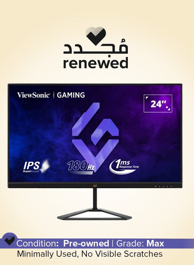 ViewSonic Renewed - 23.8-Inch Gaming Monitor Full HD 1920x1080 black - Image 1