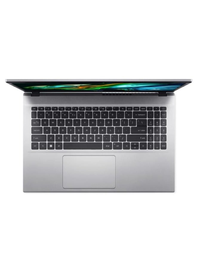 Acer Renewed - Aspire 3  Laptop With 15.6-Inch Full HD Display, Ryzen 7-5700U Processor/Octa Core/5th Gen/8GB RAM/512GB SSD/Intel UHD 600 Graphics/DOS(Without Windows) English/Arabic Silver  - Image 5