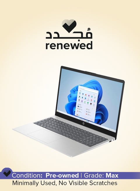 Renewed - 15 fd0033nx Laptop With 15.6-Inch UHD Display, Core i5 1334U Processor/Octa Core/13th Gen/8GB RAM/512GB SSD/Intel Iris XE Graphics/DOS(Without Windows) English/Arabic Silver