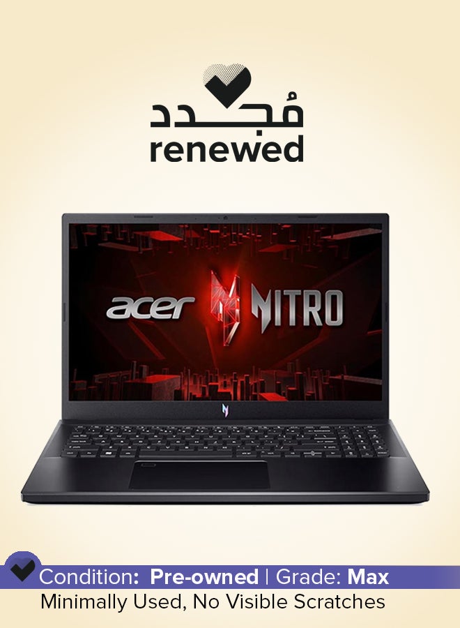 Acer Renewed - Nitro V 15 Laptop With 15.6-Inch UHD Display, Core i5-13420H Processor/10-Core/13th Gen/16GB RAM/512GB SSD/NVIDIA GeForce RTX 3050 Graphics/DOS(Without Windows) English/Arabic Black - Image 1