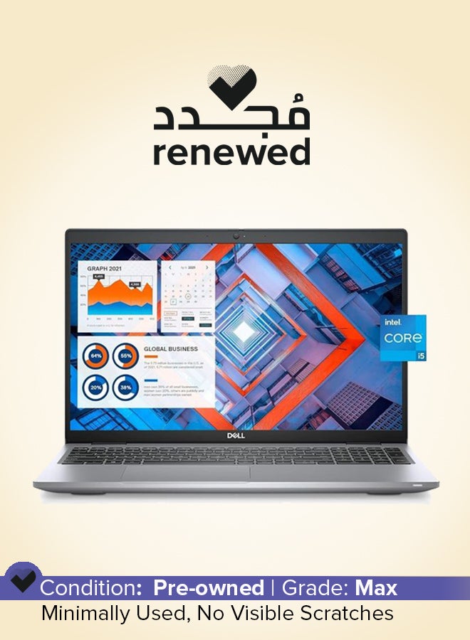 DELL Renewed - Latitude 5520 Laptop With 15.6-Inch Full HD Display, Core i5-1135G7 Processor/Quad Core/11th Gen/8GB RAM/256GB SSD/Intel Iris XE Graphics/Windows 10 Pro English grey - Image 1